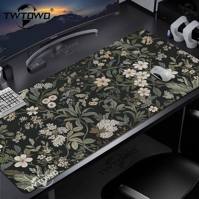 Retro Gaming Laptop - Mouse Pad Green Plants Retro Gaming