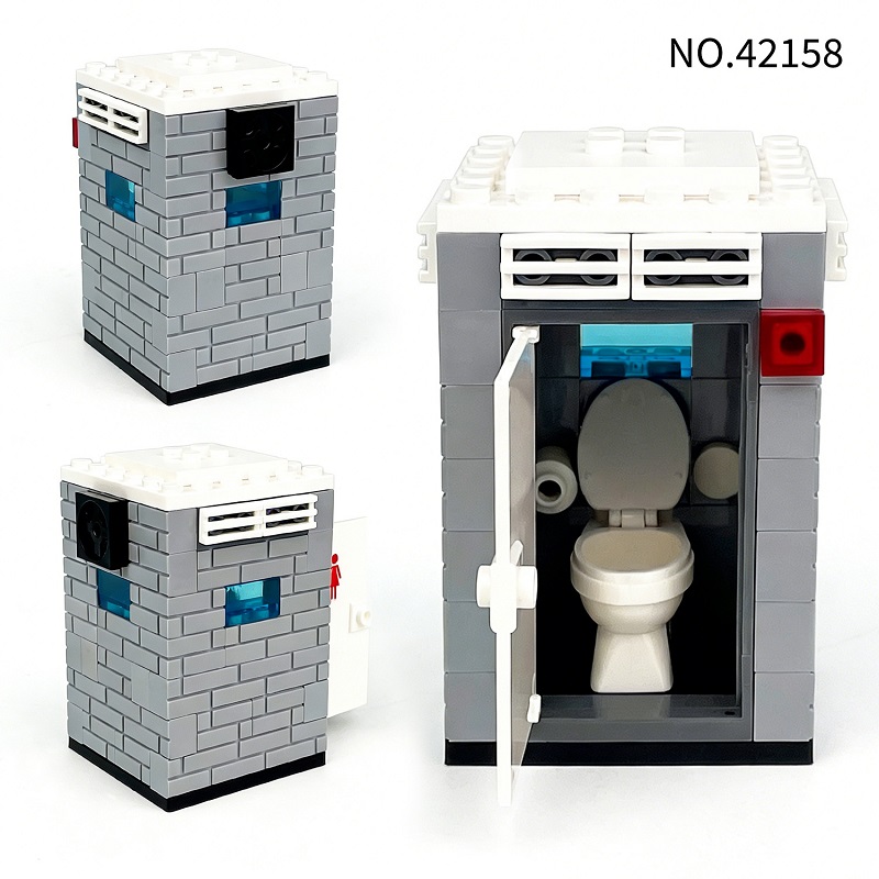 Retro Gaming Lego - Outdoor Toilet Portable Restroom City Park