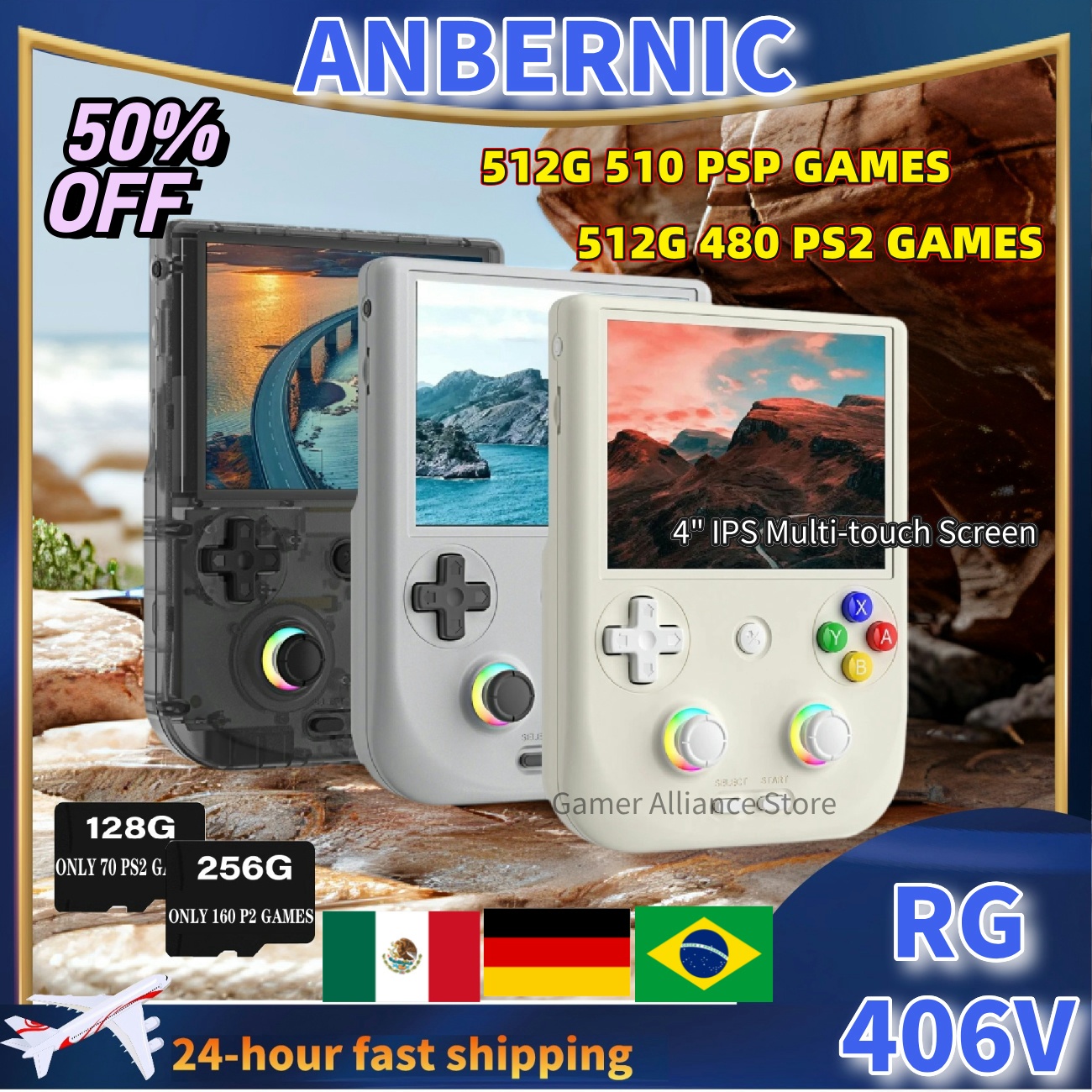 Retro Gaming Com - ANBERNIC RG406V RG 406V Retro Handheld