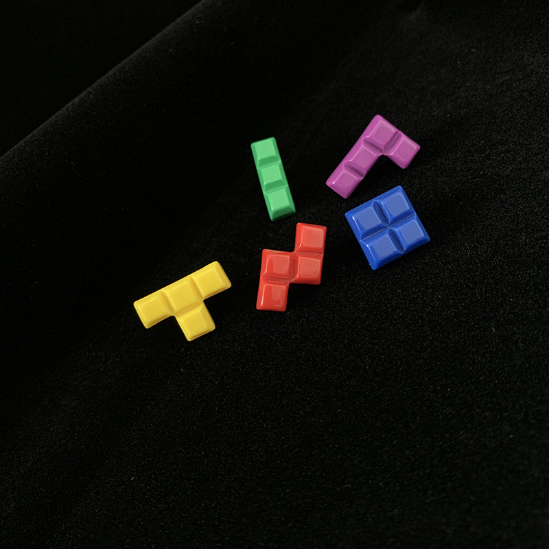 Tetris Block Resin Pins Retro  - مراجعة Retro Gaming Accessories وسعره
