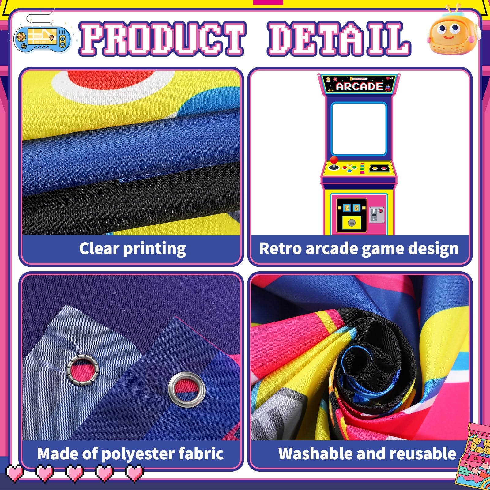Retro Video Gaming Fabric Arca - مراجعة Retro Gaming Events وسعره