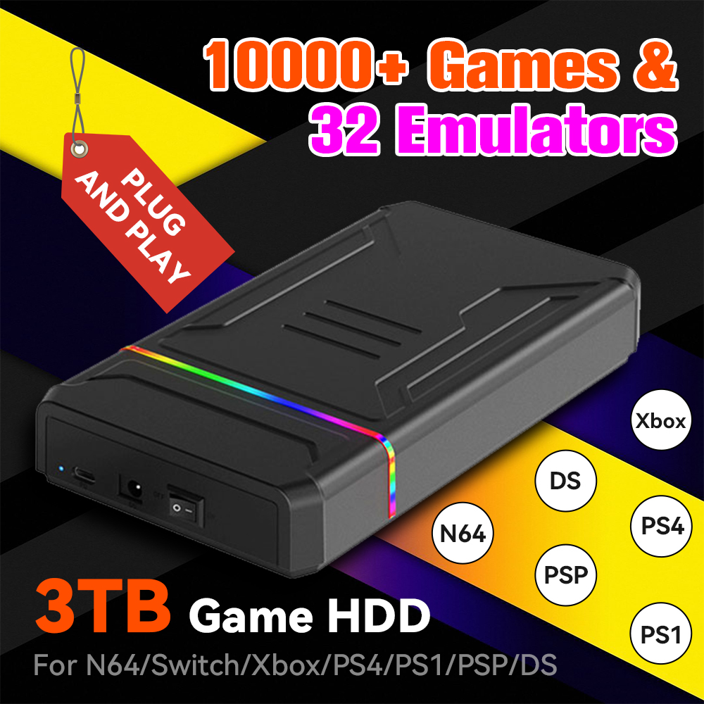 3TB External Retro Game HDD Em - مراجعة Retro Gaming Xbox وسعره