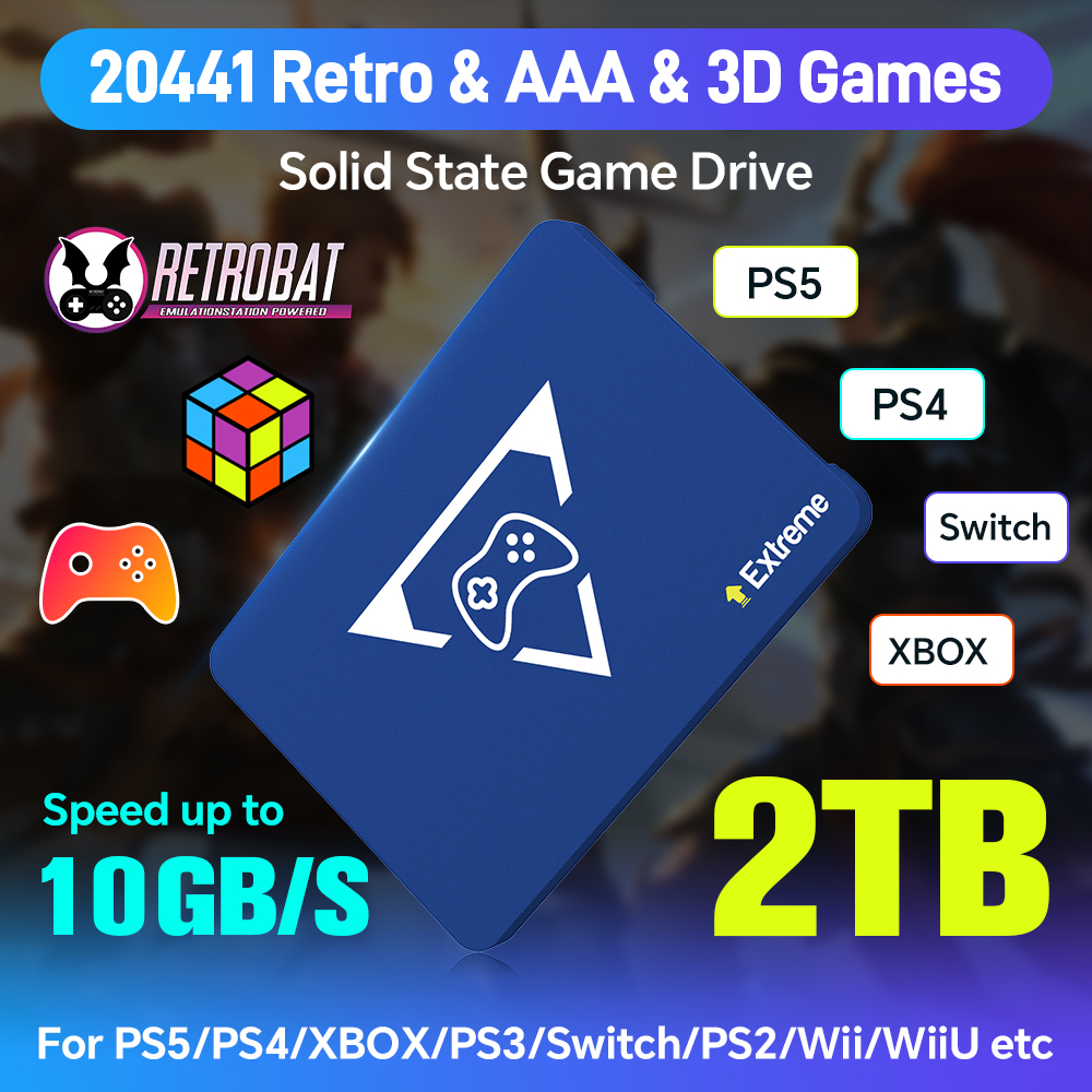 New 2TB Play Zone Game SSD wit - مراجعة Retro Gaming Xbox وسعره