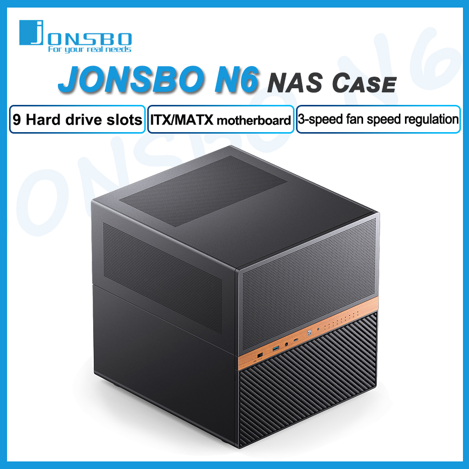 JONSBO N6 NAS Case 9 Hard Disk - مراجعة Retro Gaming Cabinet وسعره