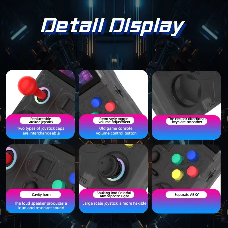DC35V Open Source Handheld Gam - مراجعة Retro Gaming Handheld Comparison وسعره