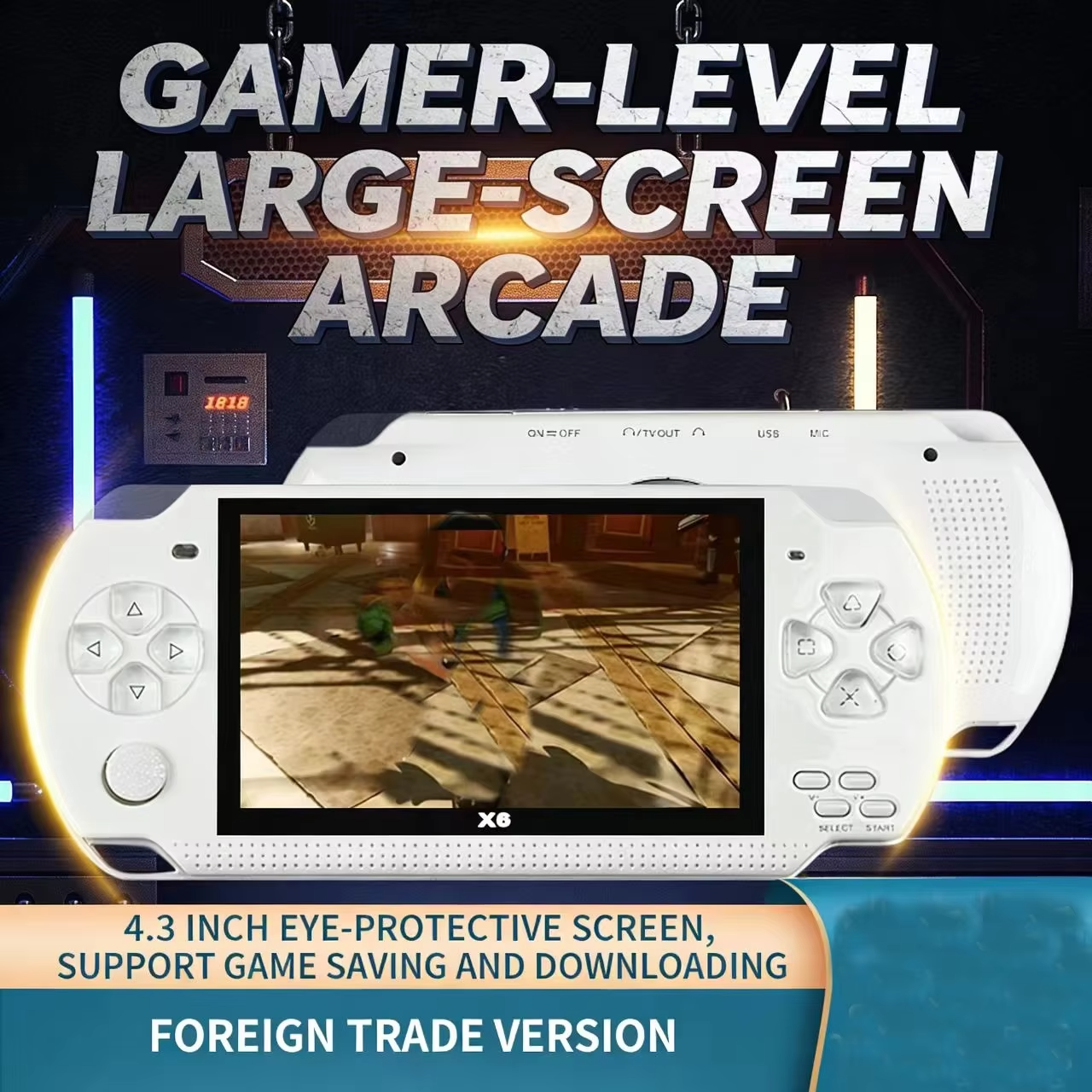 X6 Retro Handheld Game Console - مراجعة Retro Gaming X6 وسعره
