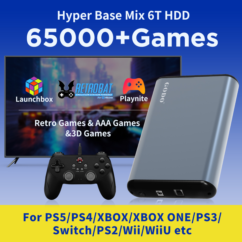JMachen 6TB Portable Gaming HD - مراجعة Retro Gaming Xbox وسعره