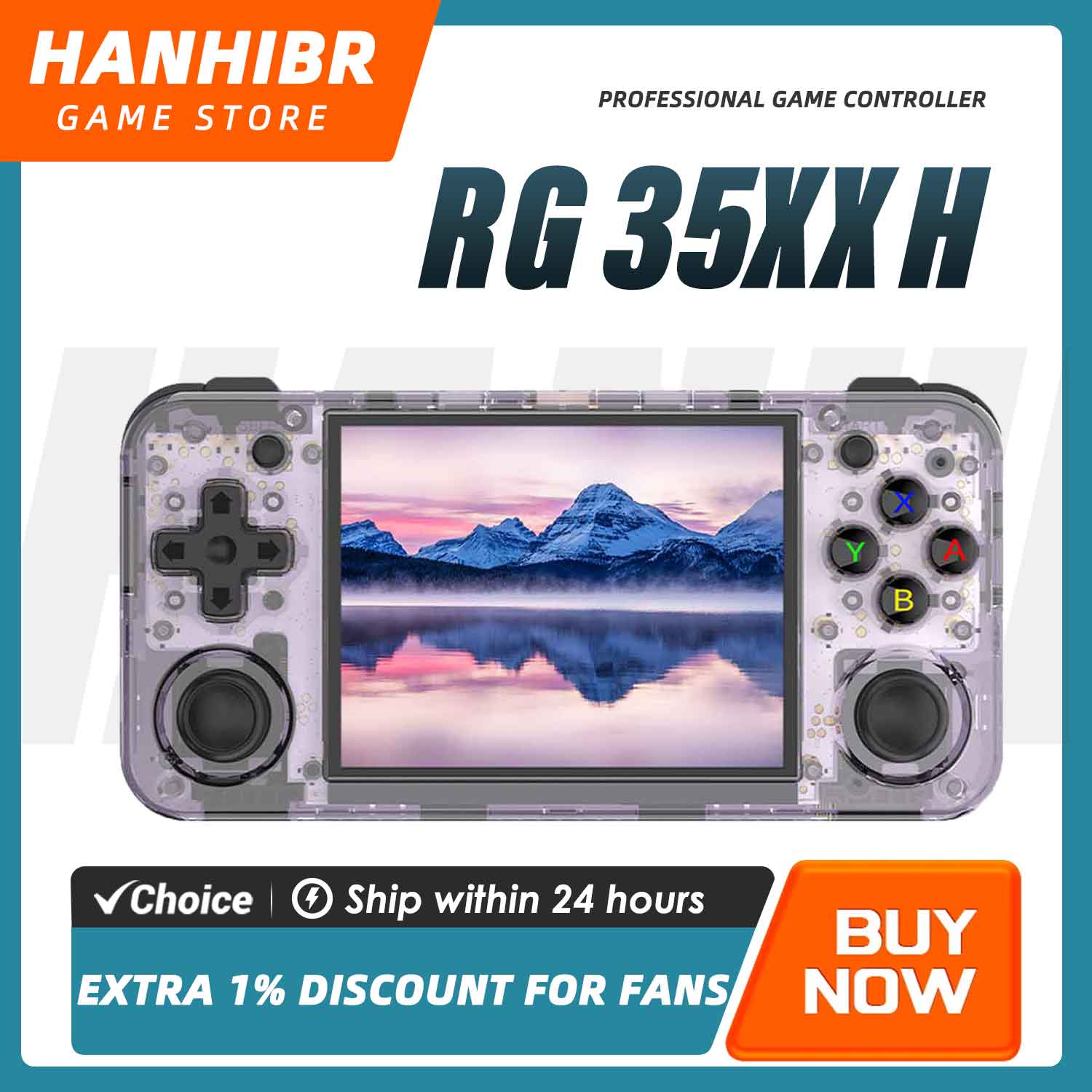 ANBERNIC RG35XX H Horizontal R - مراجعة Retro Gaming Com وسعره