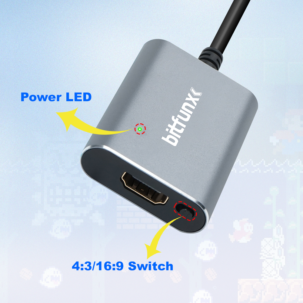 Bitfunx 720P Svideo / AV To HD - مراجعة Retro Gaming Nostalgia وسعره
