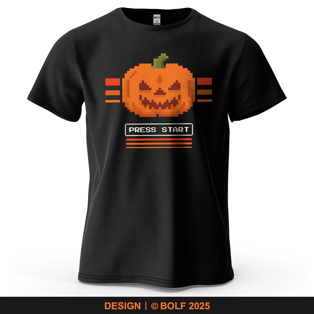 Halloween Pumpkin Printed Men' - مراجعة Retro Gaming Events وسعره