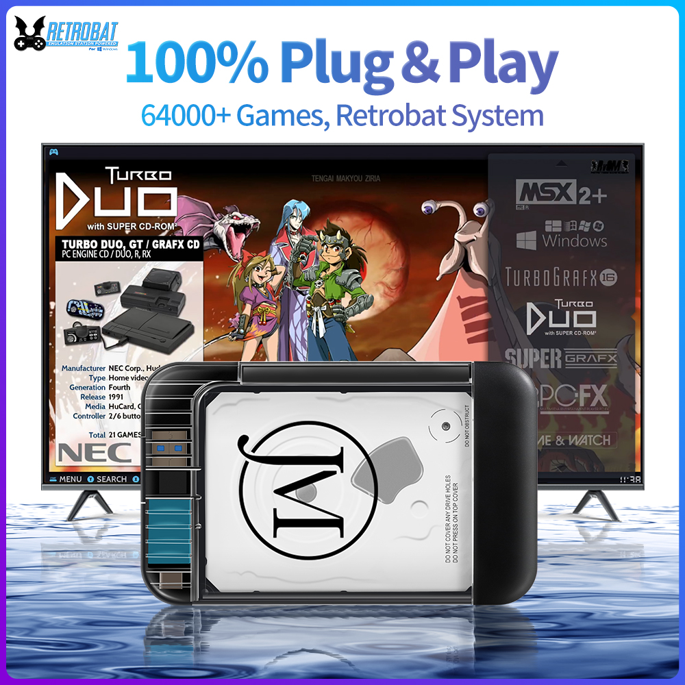RETROBAT Portable 500G Gaming  - مراجعة Retro Gaming Com وسعره