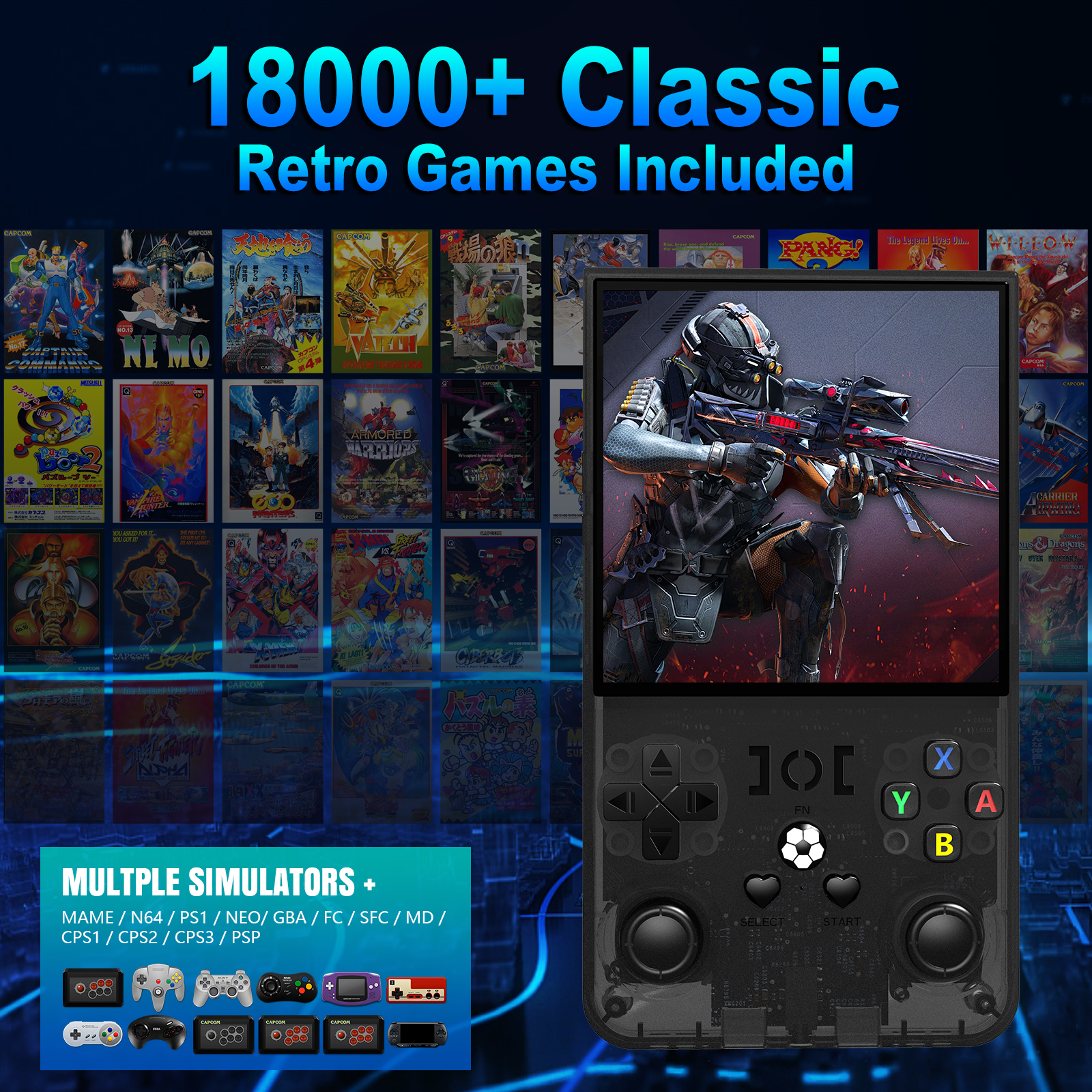 Open Source R36MAX Portable Vi - مراجعة Retro Gaming Com وسعره