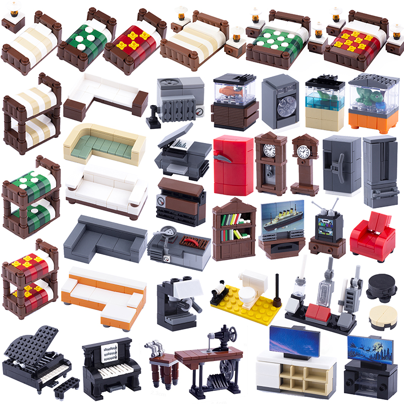 MOC City Furniture Building Bl - مراجعة Retro Gaming Lego وسعره