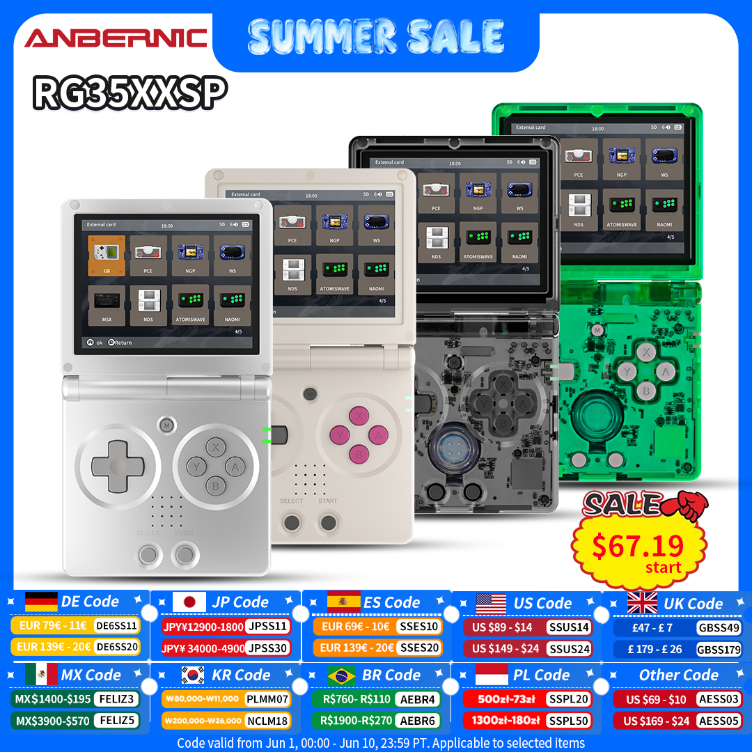 Anbernic RG35XXSP Retro Flip H - مراجعة Retro Gaming Com وسعره