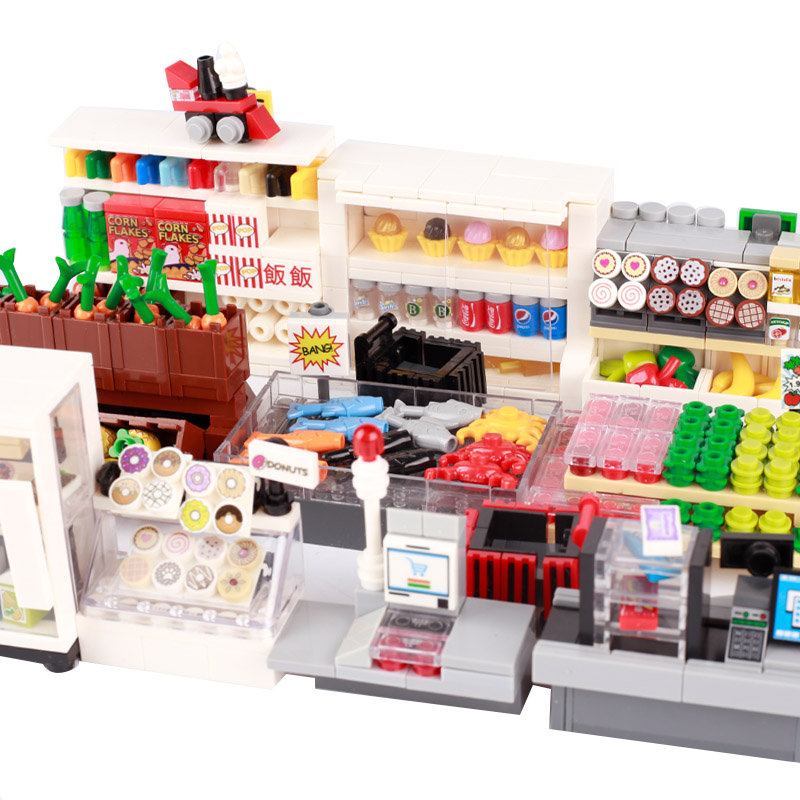 MOC City Supermarket Shop Stor - مراجعة Retro Gaming Lego وسعره