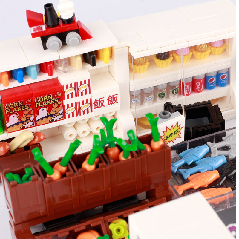 MOC City Supermarket Shop Stor - مراجعة Retro Gaming Lego وسعره