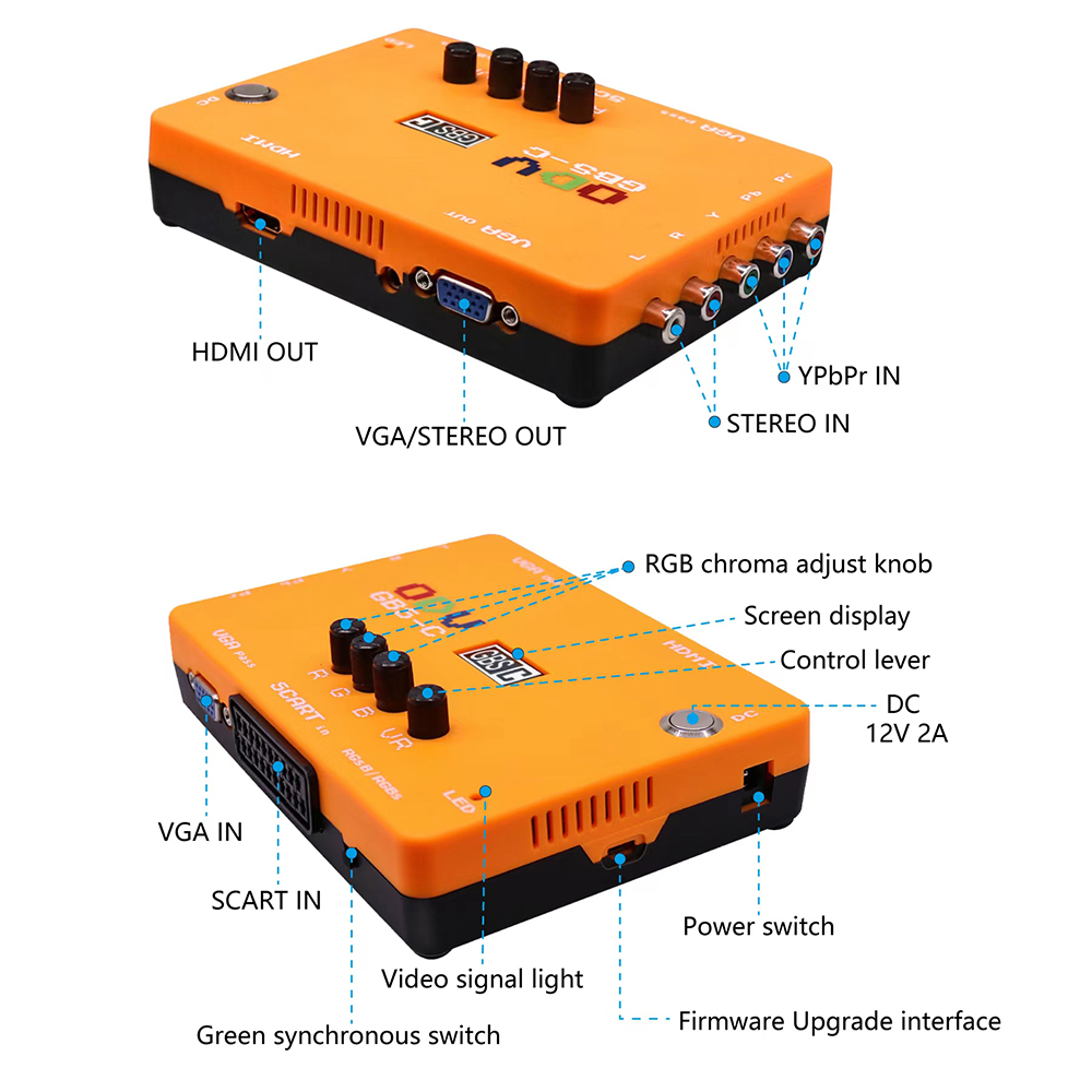 ODV-GBS-C Component/VGA/Scart  - مراجعة Retro Gaming Nostalgia وسعره