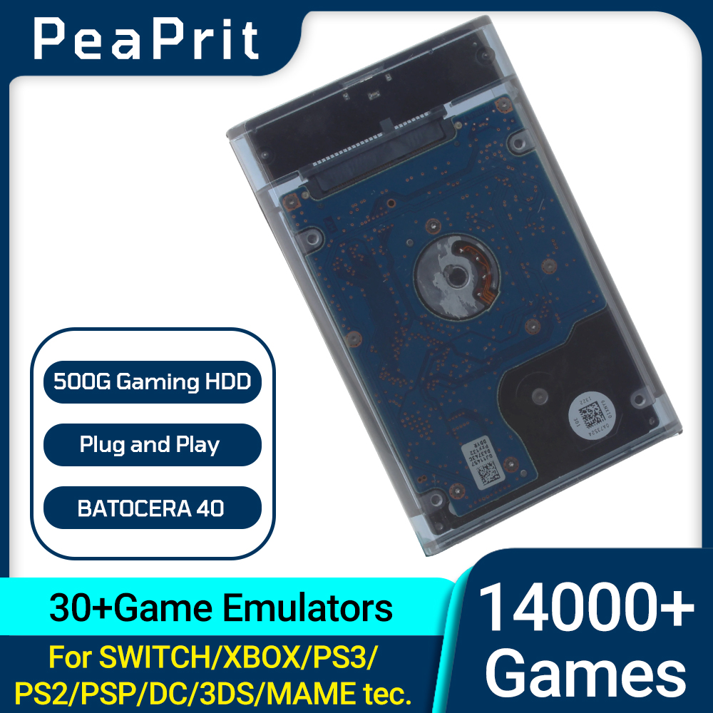 PEAPRIT 500G Gaming HDD Retro  - مراجعة Retro Gaming Xbox وسعره