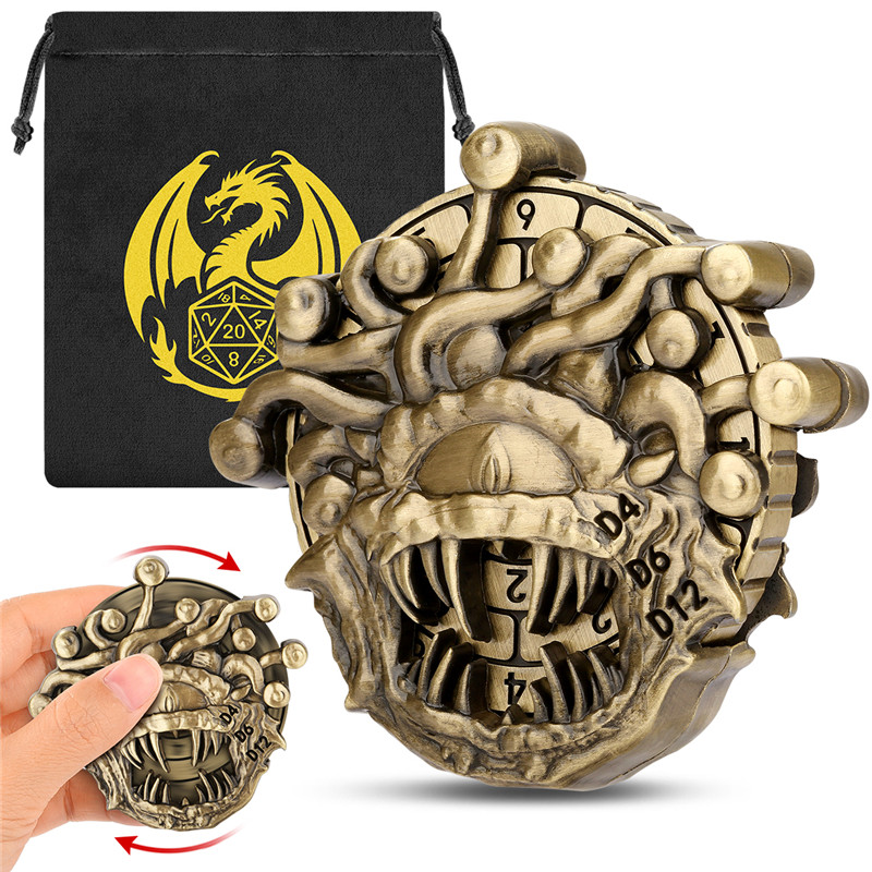 Retro Beholder Shape Metal Dic - مراجعة Retro Gaming Accessories وسعره