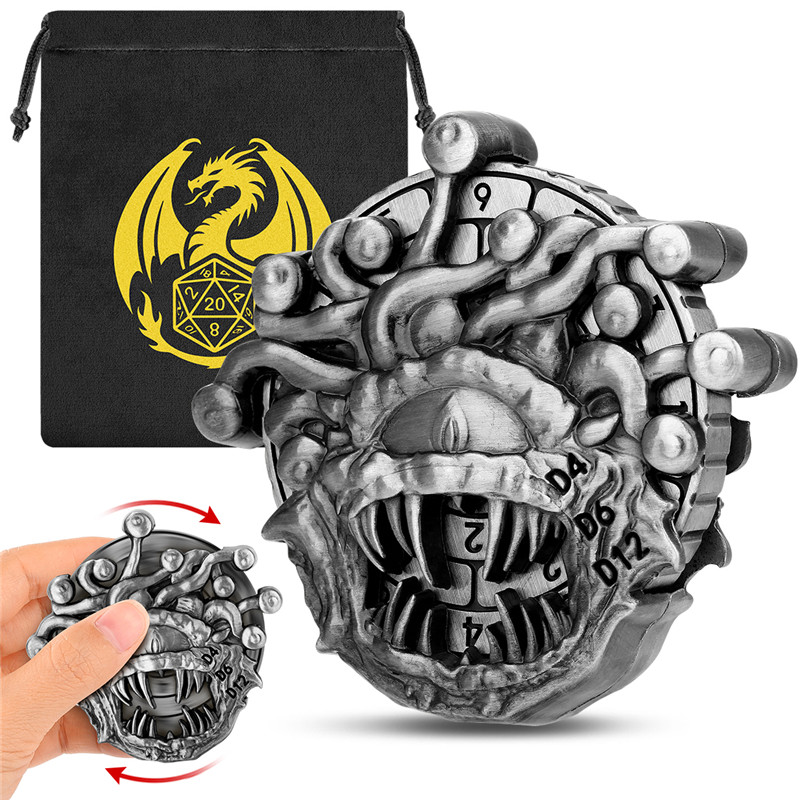Retro Beholder Shape Metal Dic - مراجعة Retro Gaming Accessories وسعره