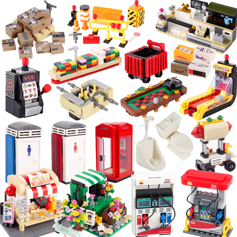 MOC City Street Scene Building - مراجعة Retro Gaming Lego وسعره