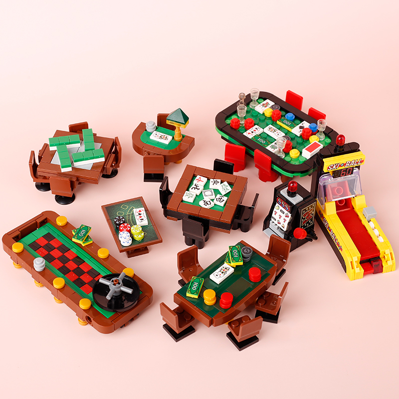 MOC City Poker Table Slots Ski - مراجعة Retro Gaming Lego وسعره