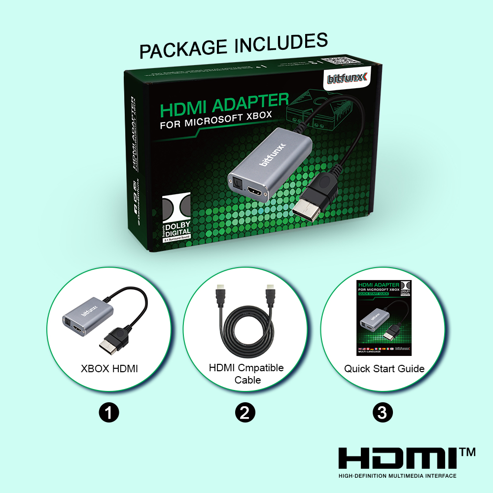 Bitfunx HDMI™ Adapter for XBOX - مراجعة Retro Gaming Xbox وسعره