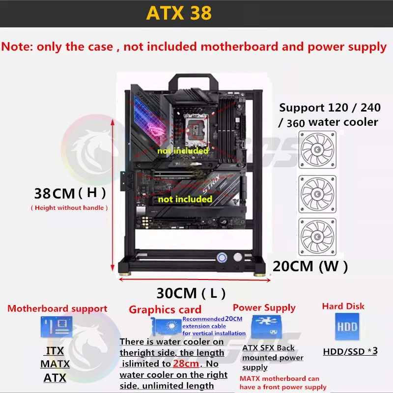 Computer Case Open Frame DIY G - مراجعة Retro Gaming Cabinet وسعره