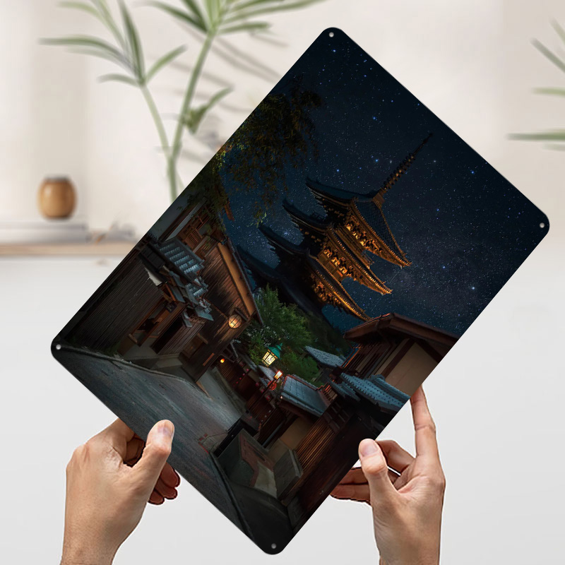 Kyoto Night Tinplate Poster Cu - مراجعة Retro Gaming Kyoto وسعره