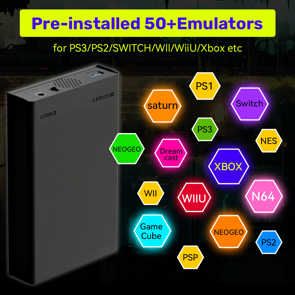 Mix500G Portable Game Hard Dri - مراجعة Retro Gaming Xbox وسعره