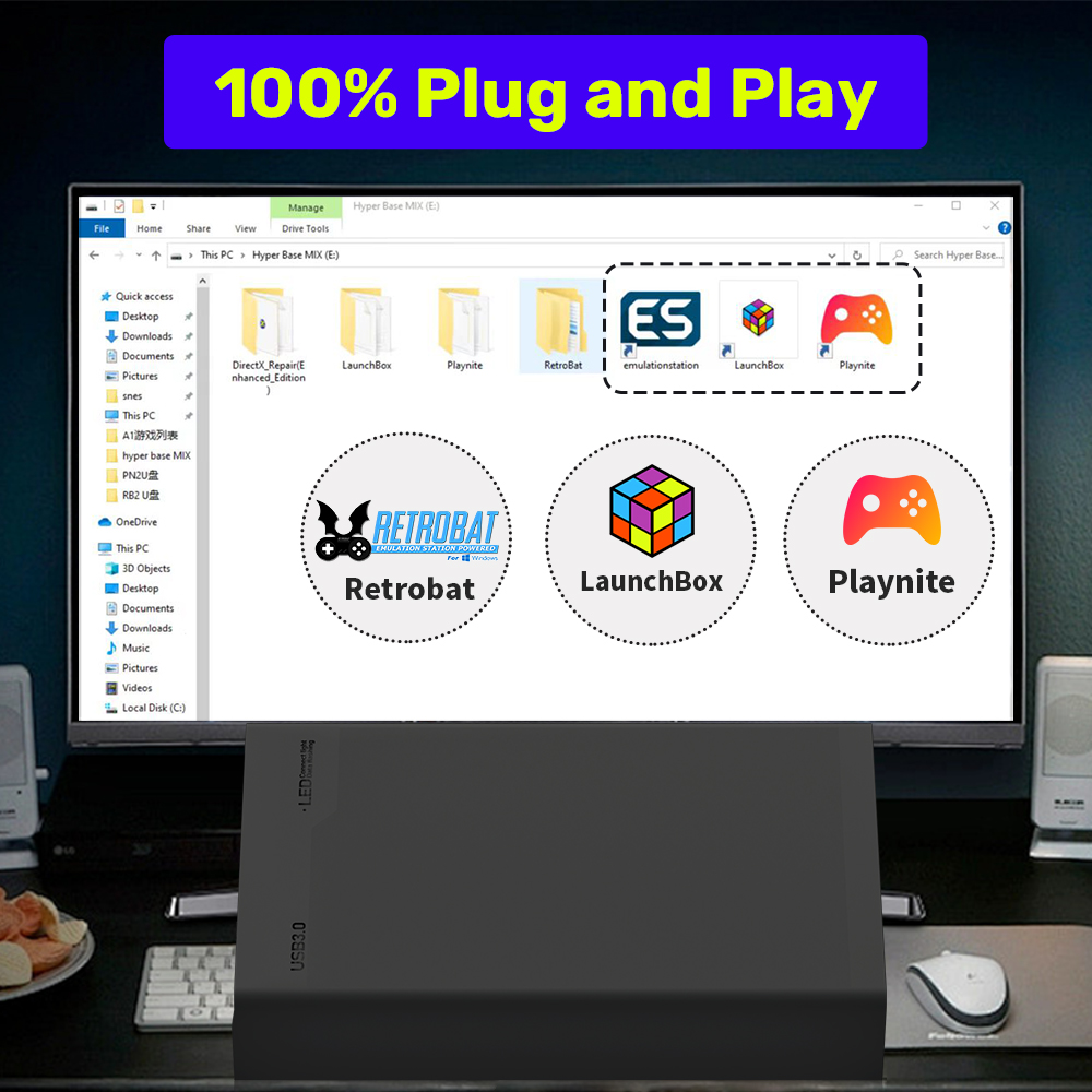 Mix500G Portable Game Hard Dri - مراجعة Retro Gaming Xbox وسعره