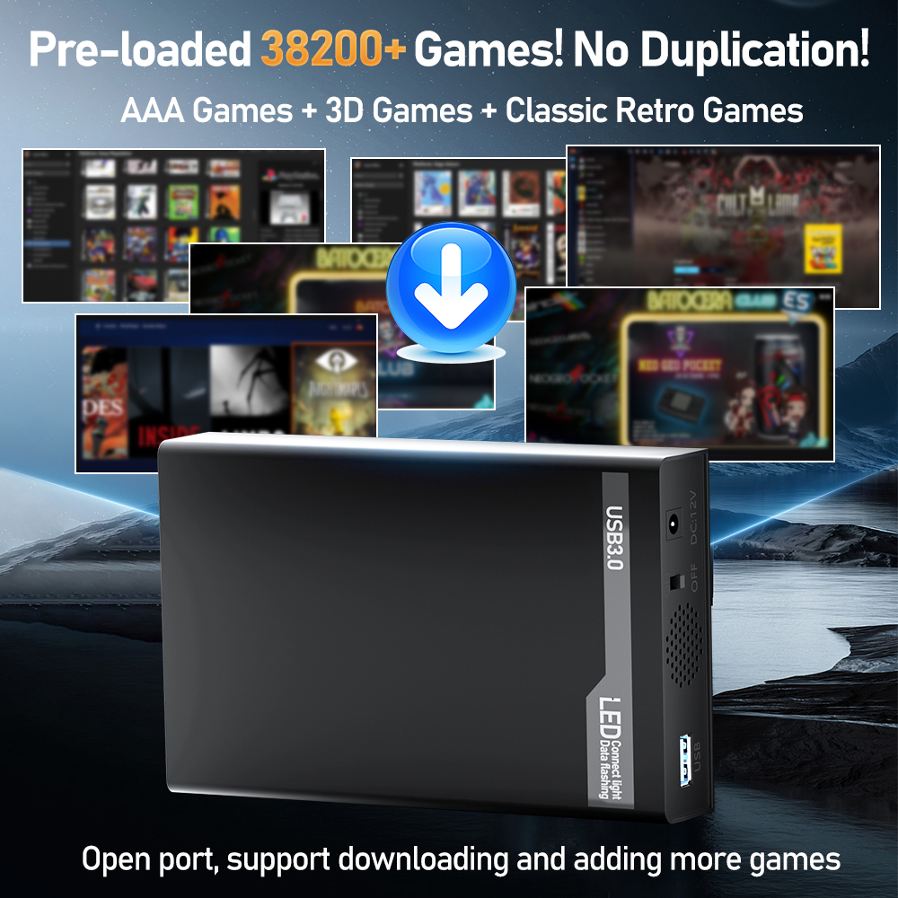 500G Retro Gaming HDD Video Ga - مراجعة Retro Gaming Xbox وسعره