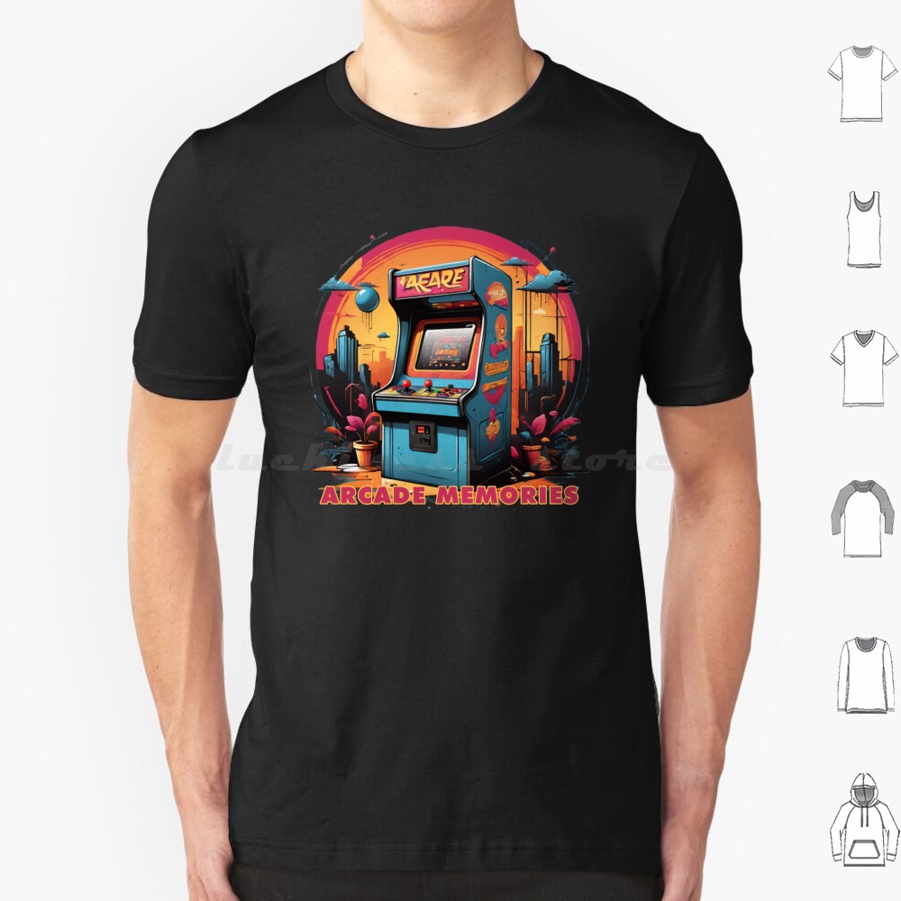 Arcade Memories-Arcade T Shirt - مراجعة Gaming Retro Arcade وسعره