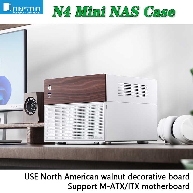 JONSBO N4 Mini NAS Case M-ATX  - مراجعة Retro Gaming Cabinet وسعره