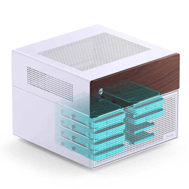 JONSBO N4 Mini NAS Case M-ATX  - مراجعة Retro Gaming Cabinet وسعره