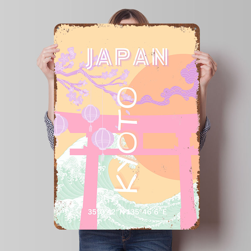 Kyoto Japan Travel Art Metal P - مراجعة Retro Gaming Kyoto وسعره
