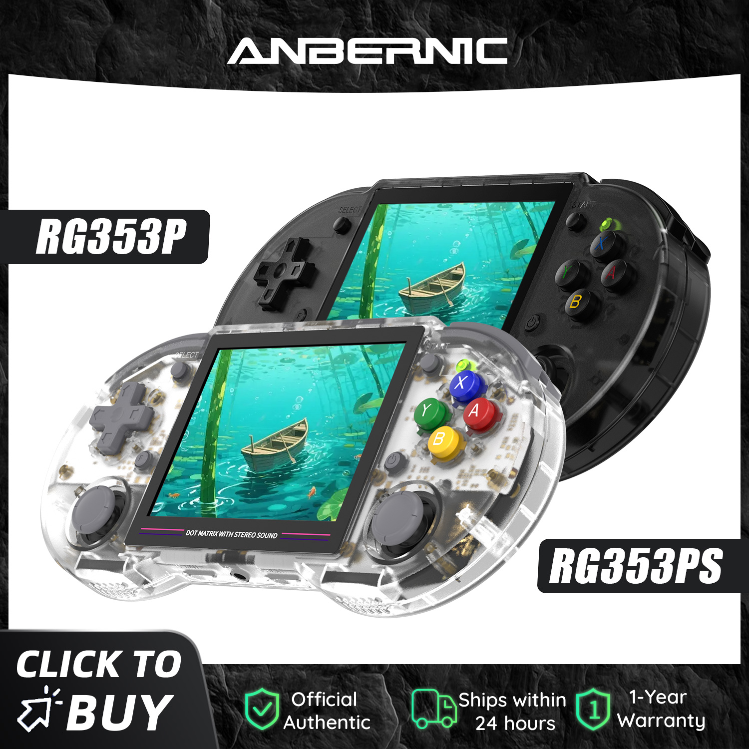 Anbernic  RG353P RG353PS 64 Bi - مراجعة Retro Gaming Com وسعره