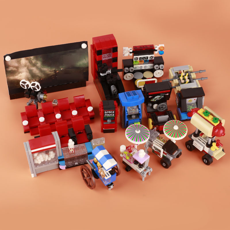 MOC City Cinema Building Block - مراجعة Retro Gaming Lego وسعره
