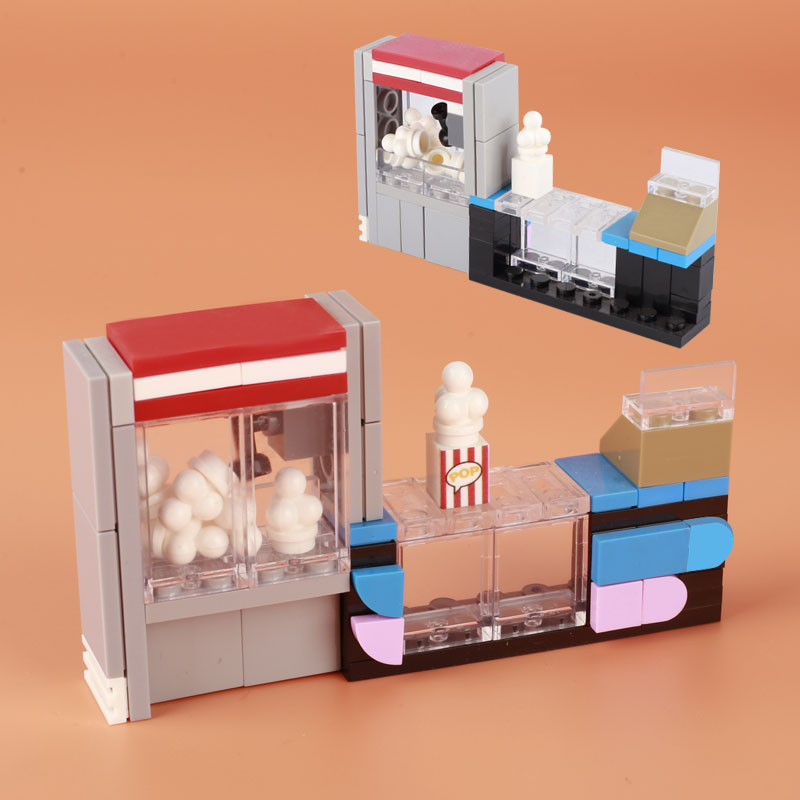 MOC City Cinema Building Block - مراجعة Retro Gaming Lego وسعره