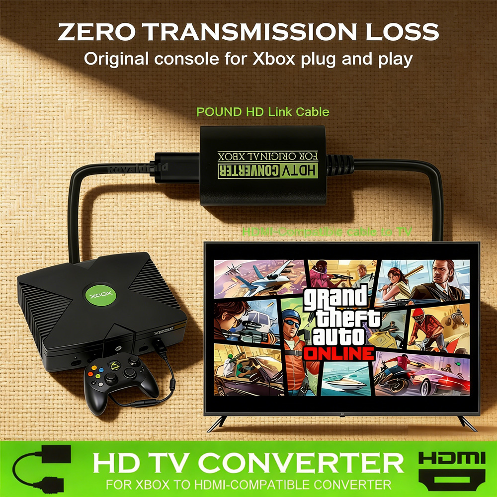 Original Xbox HDMI Cable Adapt - مراجعة Retro Gaming Xbox وسعره