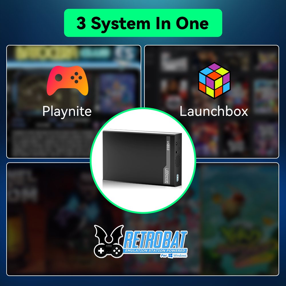 MIX500G Game Hard Drive With 3 - مراجعة Retro Gaming Xbox وسعره