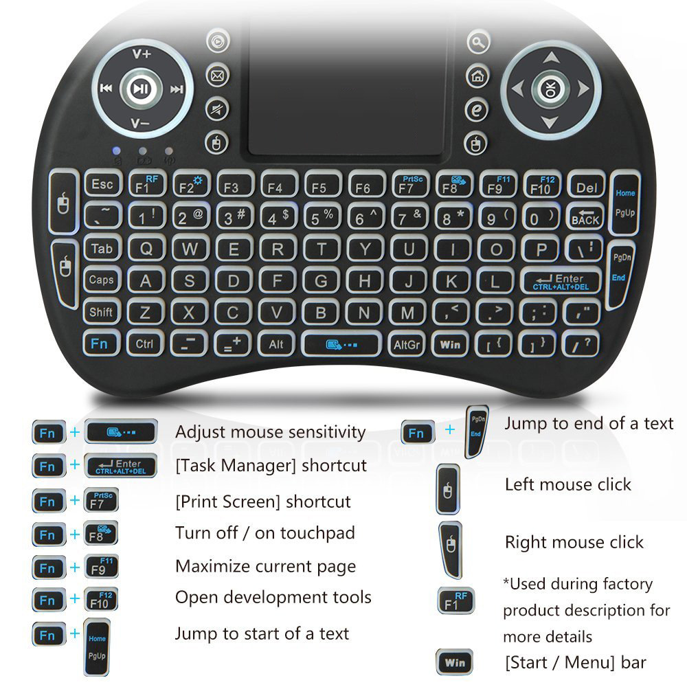Backlit Mini Wireless Keyboard - مراجعة Retro Gaming Zx Spectrum وسعره