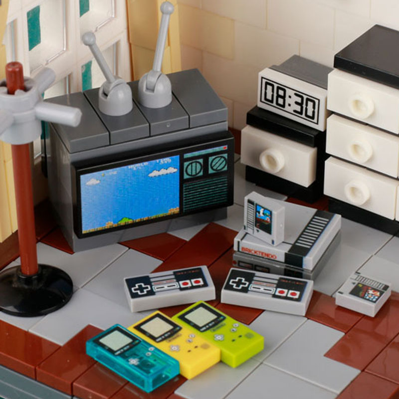 MOC Game Console Computer Mode - مراجعة Retro Gaming Lego وسعره