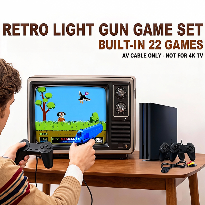 PS 4 Style Gaming Console Set  - مراجعة Retro Gaming Console Gun وسعره