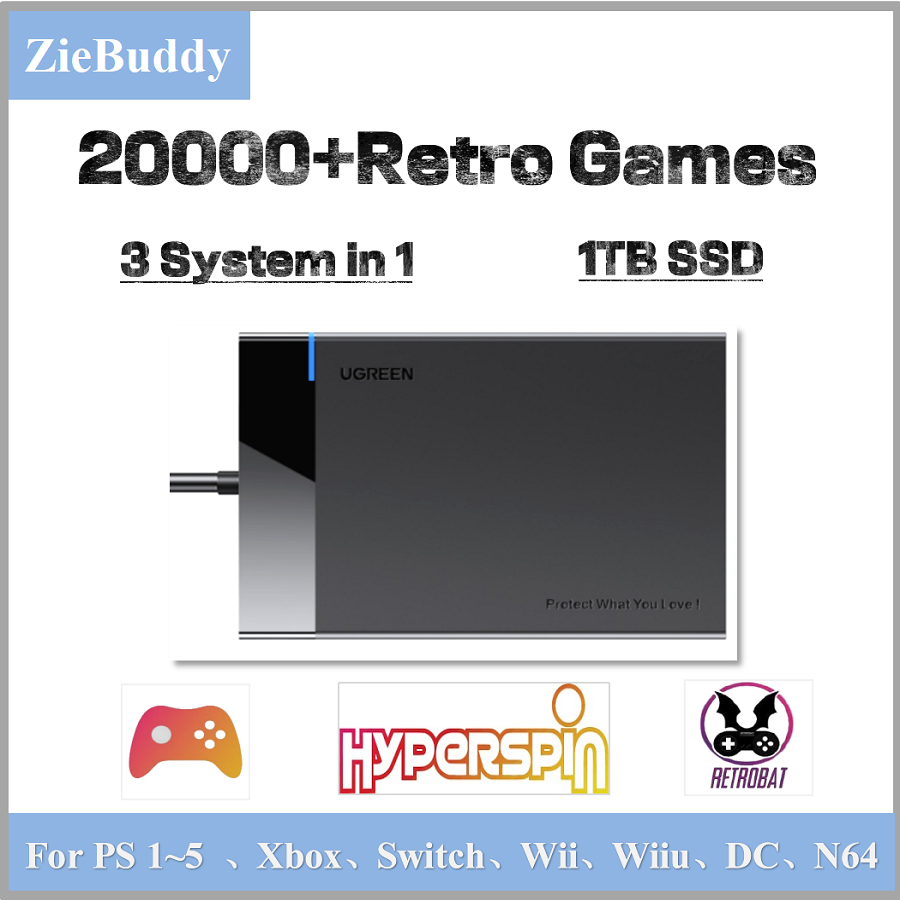 Retro Game 1TB SSD Console con - مراجعة Retro Gaming Xbox وسعره